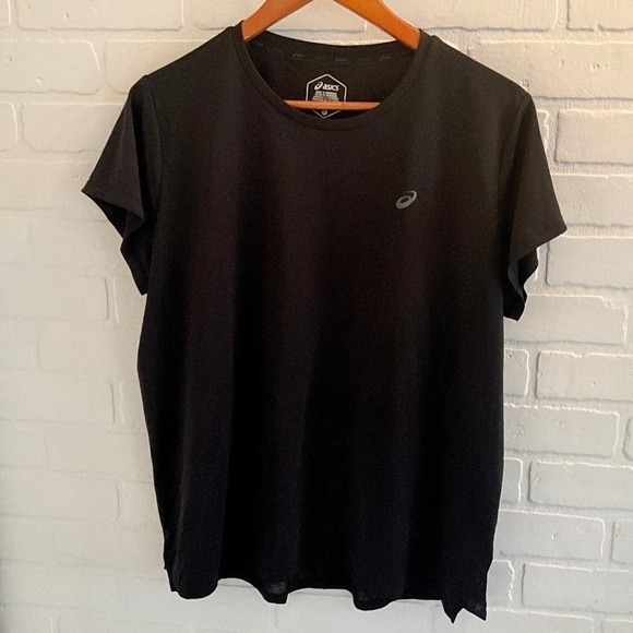Asics Women’s Tee D1 Keeps you dry Performance Short sleeve Black Size XL - Picture 1 of 4